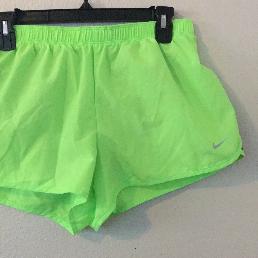 Neon green Nike shorts